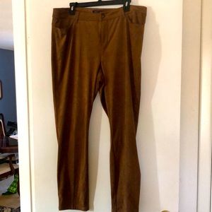 Suede like jeans size 14 coffee color